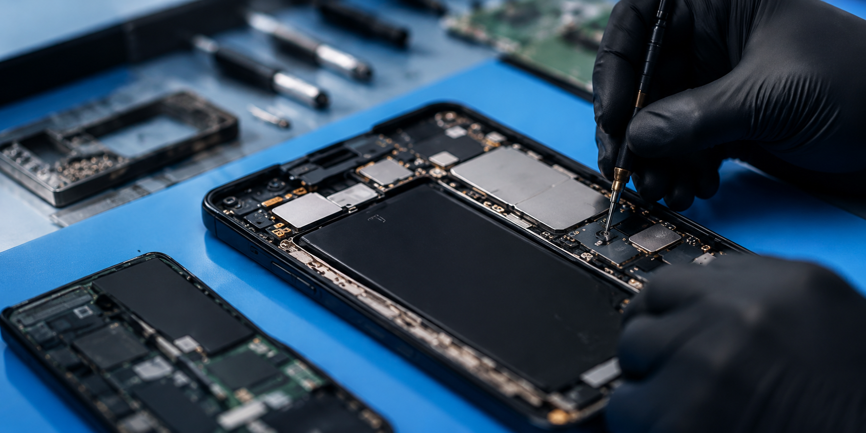 Samsung repair service for screen, battery, charging and software problems